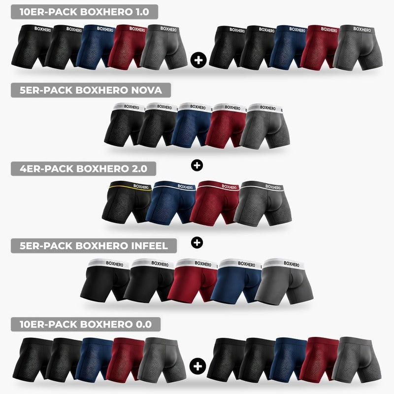 BOXHERO KOMPLETT-SET | ALLE 5 MODELLE IM MIX