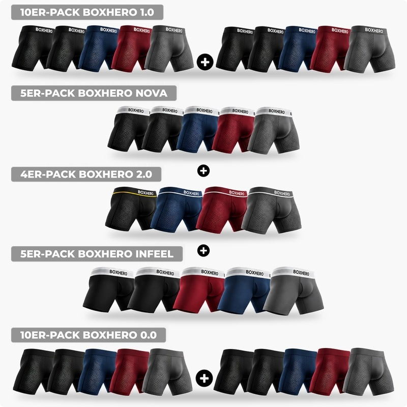 BOXHERO KOMPLETT-SET | ALLE 5 MODELLE IM MIX