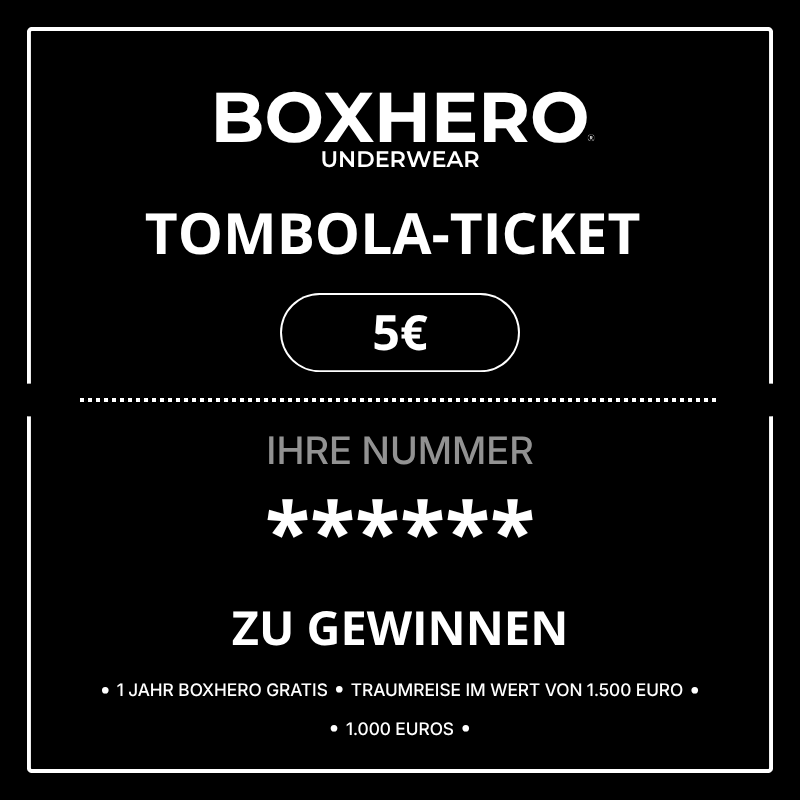 BOXHERO TOMBOLA-TICKET (MAX. 2 TICKETS PRO PERSON)